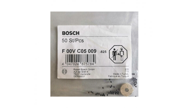 Шарик клапана форсунки BOSCH F00VC05009